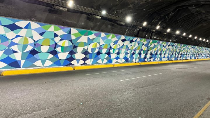 San Pedro y Monterrey inauguran mural 'Ojo de agua' en el túnel de la Loma Larga