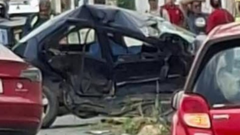 El accidente tuvo lugar en calles de la colonia colonia Balcones de Anáhuac.