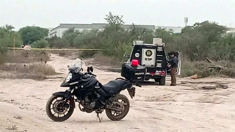 Motocicleta asegurada por elementos de la Fiscalía del Estado