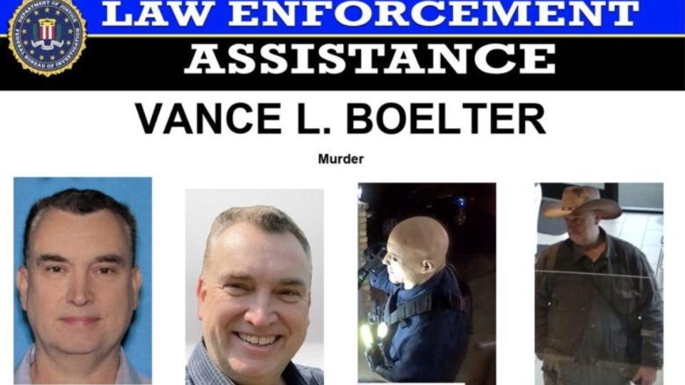 Policía busca a Vance Luther Boelter por el asesinato de una legisladora en Minesota.