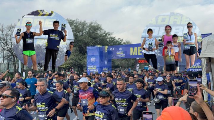 Familias celebran a papá con Qué Padre Correr 2025 en Parque Fundidora