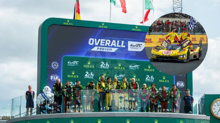 Ferrari conquista su tercer triunfo seguido en Le Mans con sorpresa en el podio