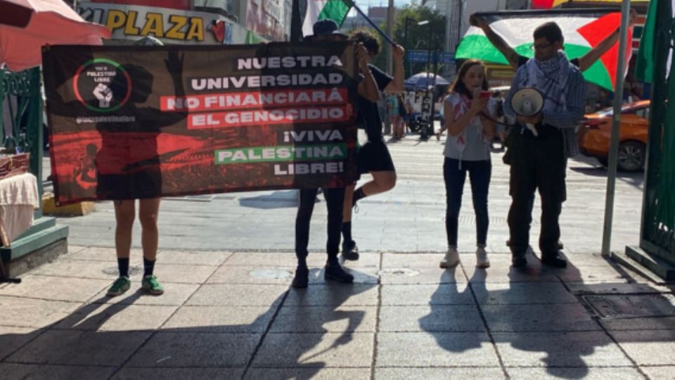 Protesta por Palestina libre.