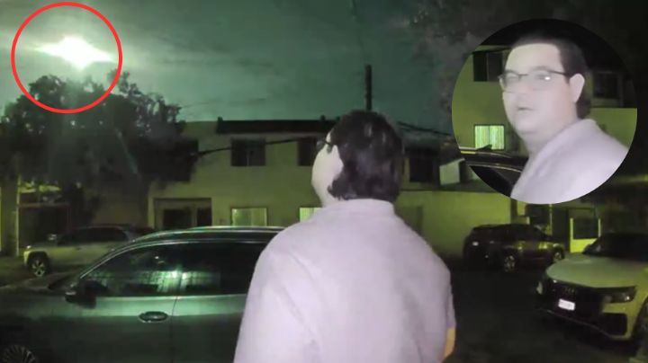 ¡No ma…! Esta fue la épica reacción de un regio al ver el meteoro afuera de su casa