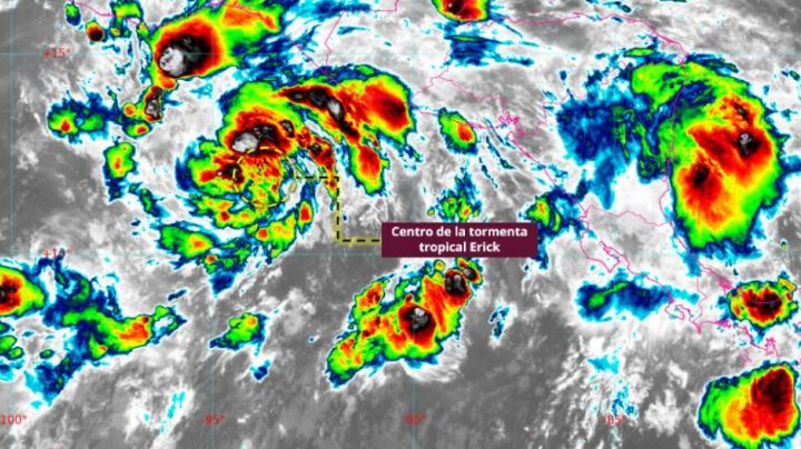Se forma la tormenta tropical Erick: Llegarán lluvias intensas a estos estados