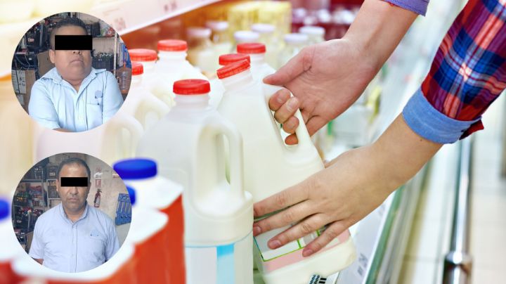 Detienen a 2 repartidores de leche por fraude a tiendita en San Pedro