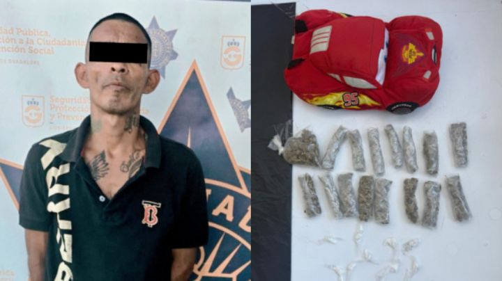 Detienen en NL a hombre que escondía droga en un peluche del Rayo McQueen