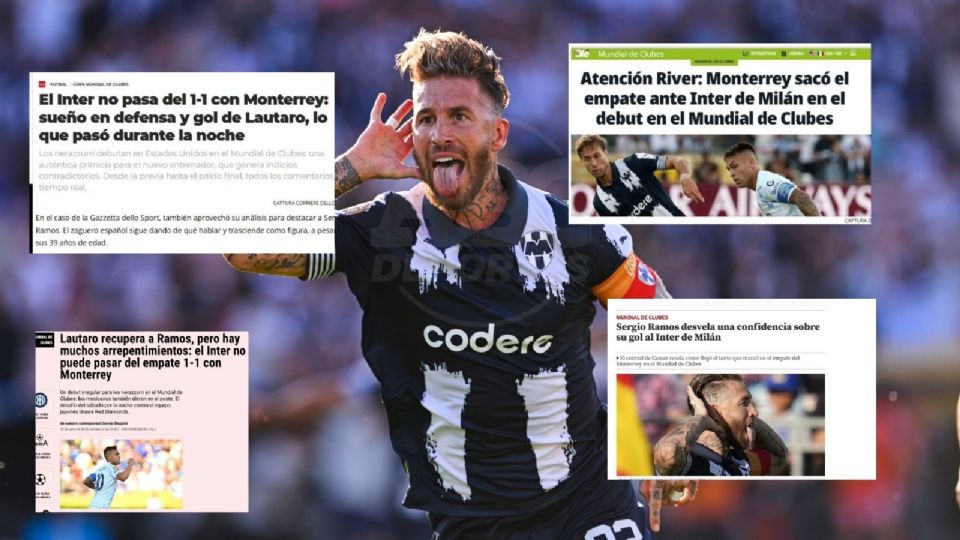 El gol de Sergio Ramos y el histórico empate de Rayados contra Inter de Milán le dio la vuelta al mundo