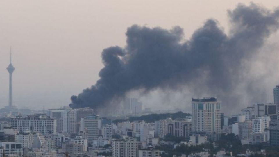 Bombardeo en Teherán.