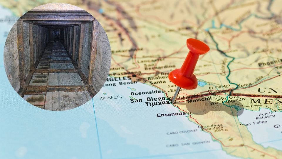 Hallan túnel secreto en Tijuana; conducía a San Diego, California.