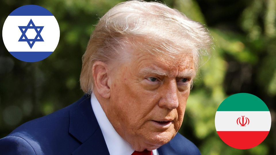 Donald Trump asiste a una ceremonia de llegada durante la Cumbre del Grupo de los Siete (G7)
