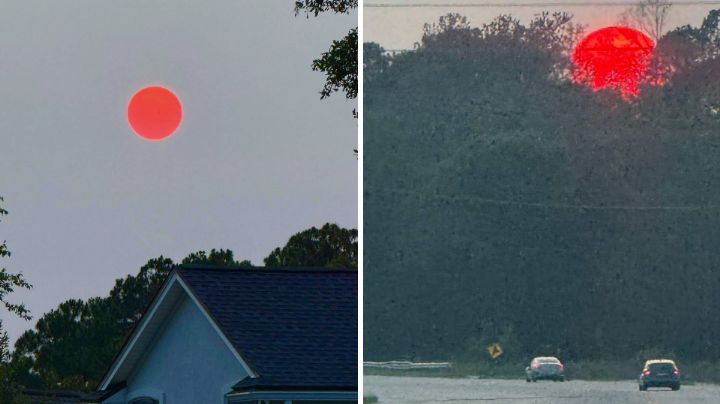 ¡Parecía Marte! Sol se pinta rojo y sorprende a Florida: ¿Por qué adquirió ese color?