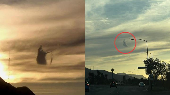 ¿Un monje? Captan extraña nube con figura humanoide en Monterrey