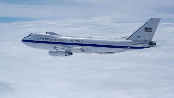 El 'avión del fin del mundo' aterriza en Washington en medio de las tensión con Irán