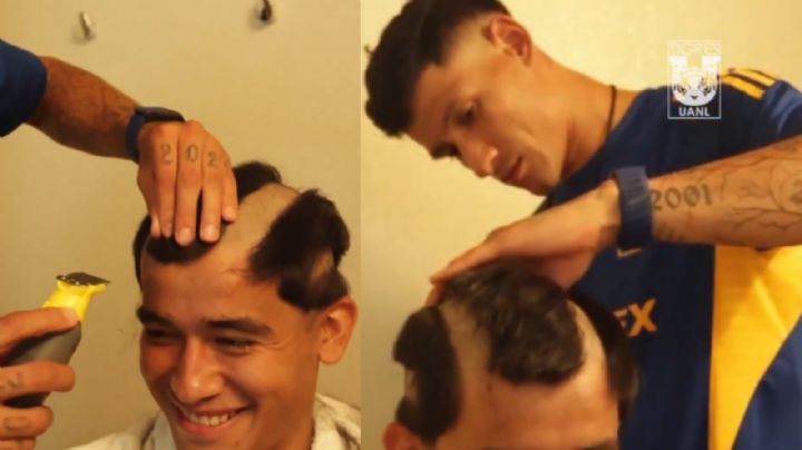 ¡Con nuevo look! Antuna le hace la novatada a los canteranos de Tigres | VIDEO