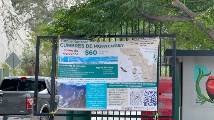 Retiran lona que anunciaba cobro en La Huasteca sin previo aviso