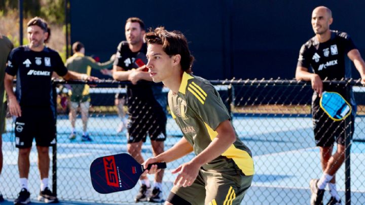 Tigres cambia el balón por la pala; jugadores viven tarde de Pickleball en pretemporada