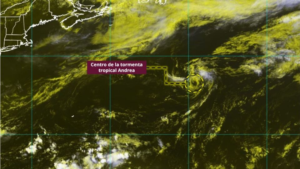 Tormenta Tropical Andrea registrada por radares meteorológicos | Conagua