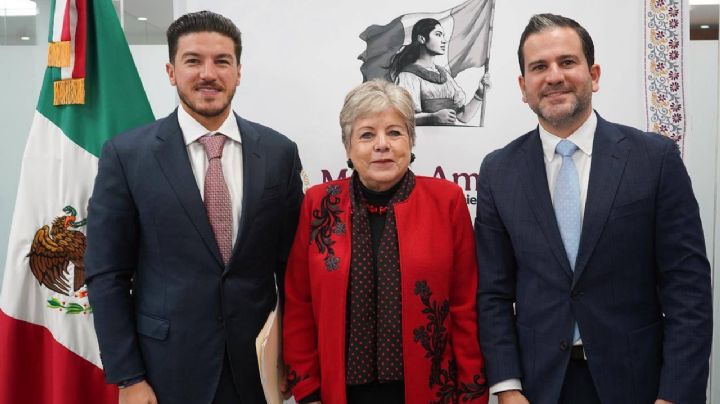 Se reúnen Samuel García y Raúl Lozano con Alicia Bárcena