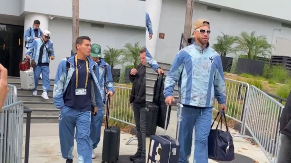 Héctor Moreno, Sergio Canales y Sergio Ramos encabezaron la salida del Monterrey rumbo al aeropuerto para viajar a la ciudad de Atlanta, Georgia