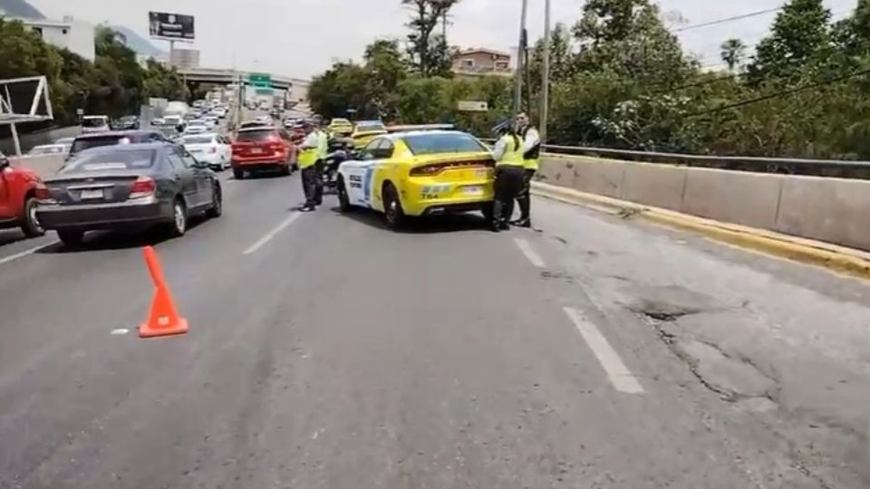Accidente en la Carretera Nacional en Monterrey.