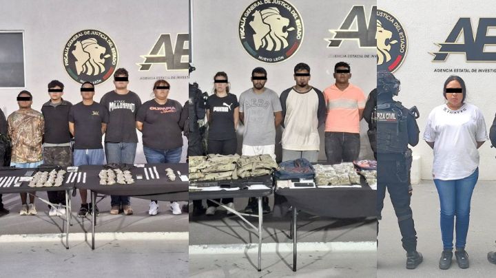 Fuerza Civil desarticula célula delictiva en Linares; hay 16 detenidos