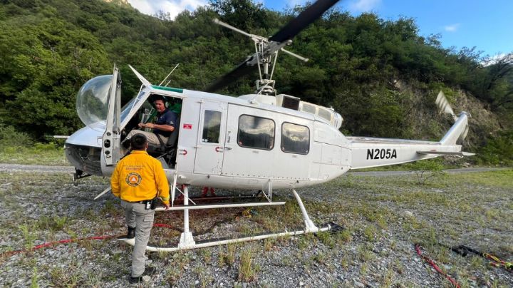 Combate Protección Civil incendio forestal en 'El Diente'