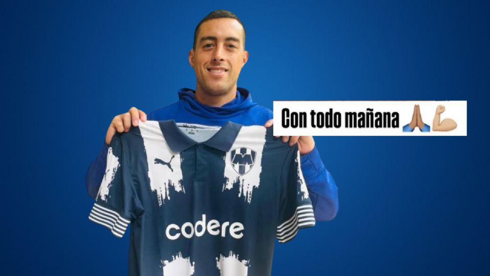 Funes Mori envió su apoyo a Rayados con la camiseta del Mundial de Clubes.