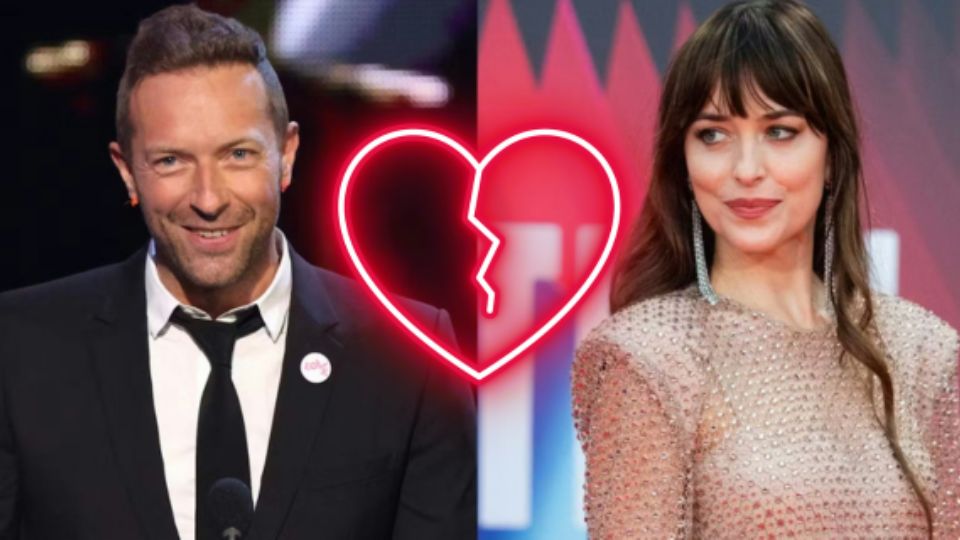 Chris Martin y Dakota Johnson.