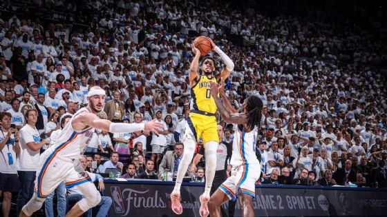 NBA: Haliburton silencia Oklahoma y Pacers toman ventaja en las Finales