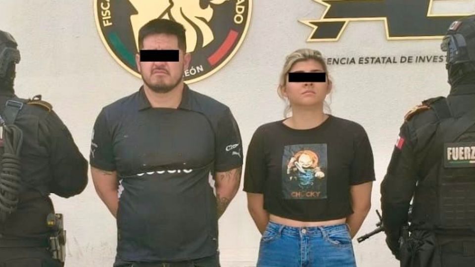 Pareja detenida en Escobedo