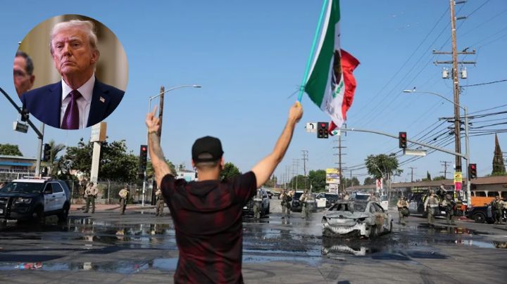 Trump acusa a la 'izquierda radical' de provocar protestas en Los Ángeles