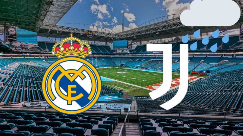 Lluvias en el Hard Rock Stadium podrían cancelar el Madrid vs Juventus.
