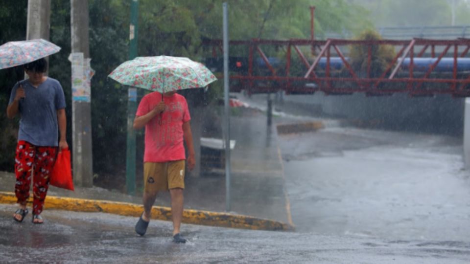 Lluvia en Monterrey.