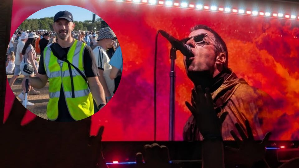 Hombre se mete a concierto de Oasis sin boleto; fingió ser recolector de basura | Facebook / John Spilsbury