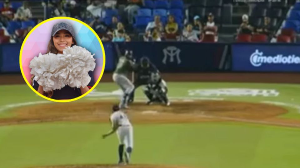 La porrista tuvo que ser sacada en camilla del estadio.