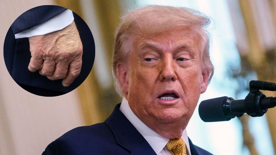Donald Trump, habla durante la firma de la 'Ley para Detener el Tráfico Letal de Fentanilo'