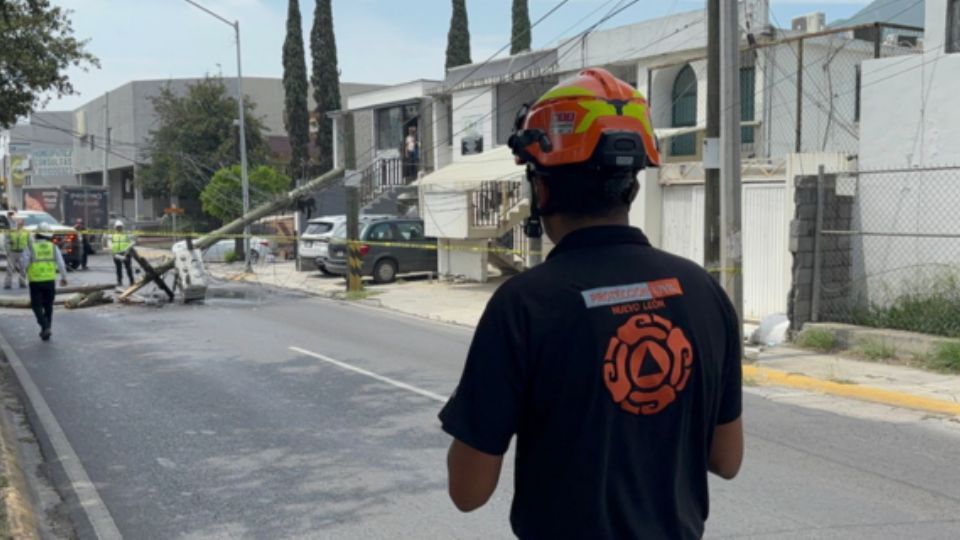 Al lugar llegaron elementos de Protección Civil de Nuevo León.