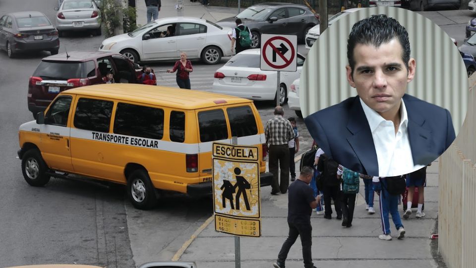 Transporte escolar deja a alumnos en su escuela