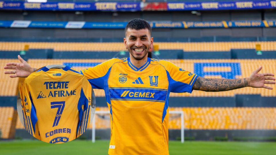 Tigres oficializa que Correa portará el dorsal más simbólico del club. El jersey ya se vende en varias versiones y podría debutar este sábado ante Juárez.