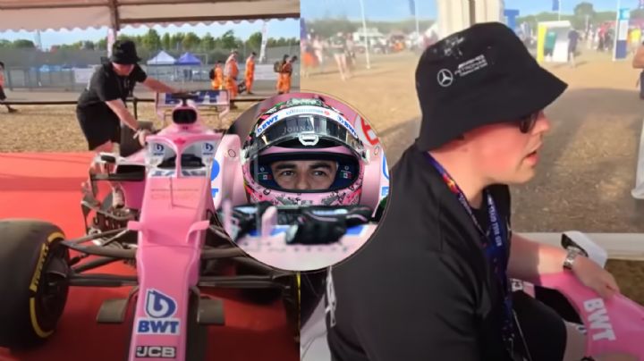 Influencers arrestados en Silverstone por dañar monoplaza de 'Checo' Pérez