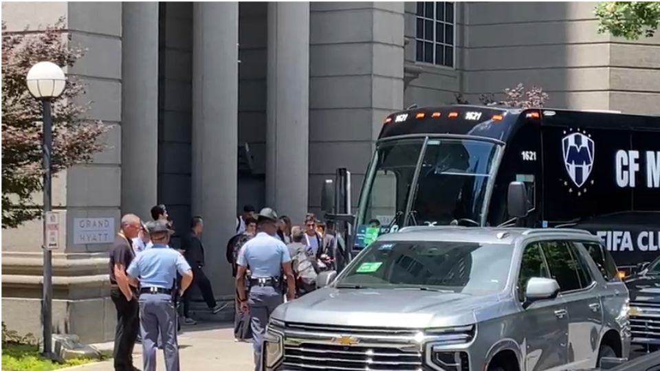 Rayados sale de su hotel de concentración en Atlanta para tomar el vuelo a Monterrey luego de su participación en el Mundial de Clubes.