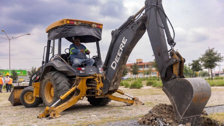 Inicia rehabilitación de rotonda de la colonia Valle Santa Isabel en Juárez, NL