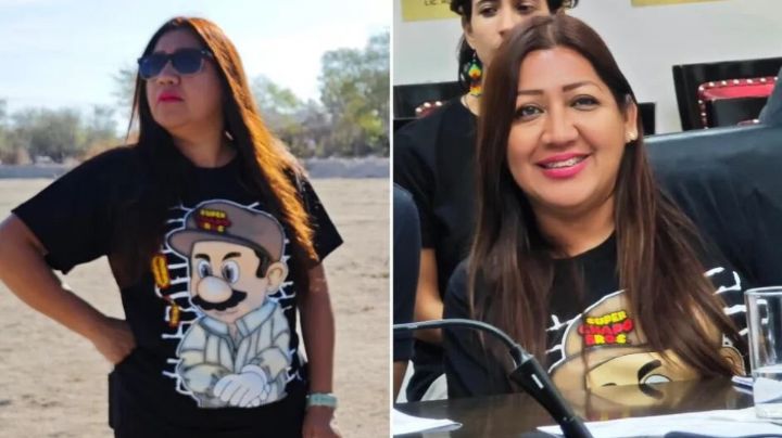 Regidora de La Paz causa polémica al portar playera del 'Chapo' Guzmán