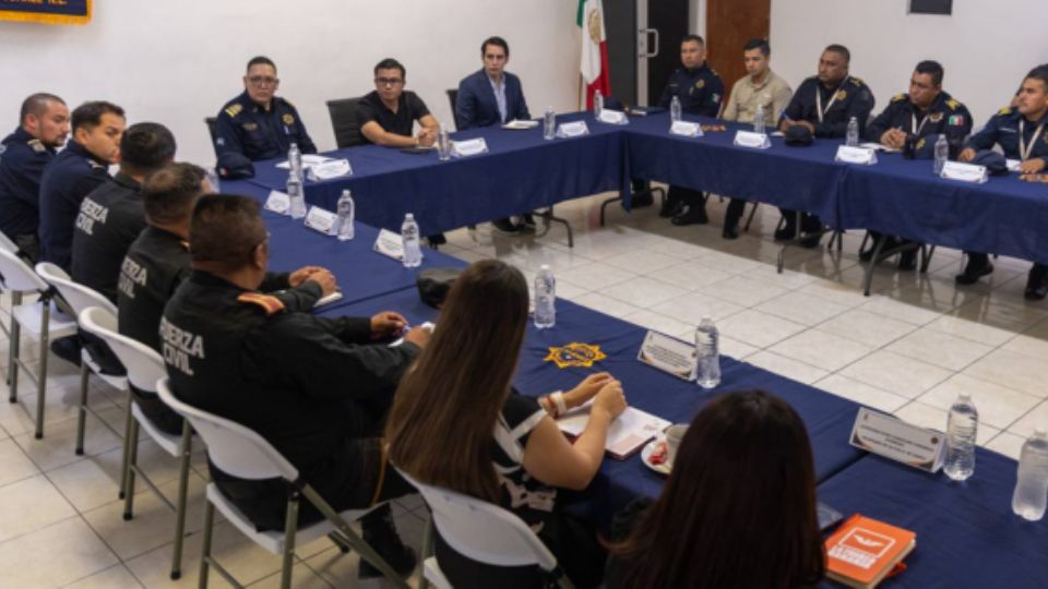 Sesión de seguridad en Juárez.