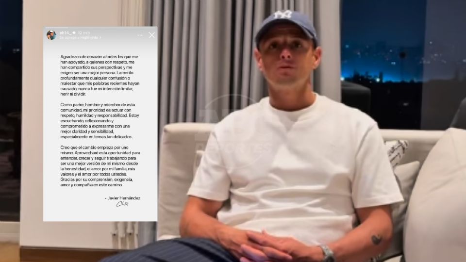 Chicharito ofreció disculpas y prometió mayor sensibilidad en su comunicación