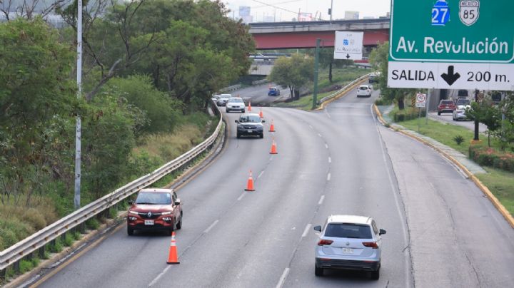 Extienden carril de contraflujo en la avenida Morones Prieto