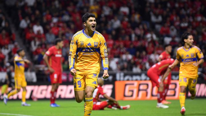Liga MX: Tigres evita remontada y vence al campeón Toluca en su casa