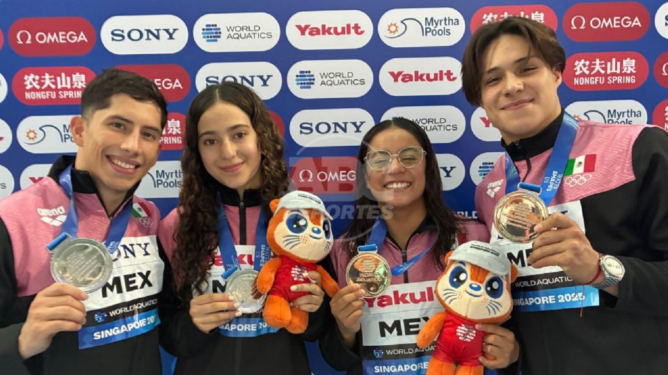 Olvera, Parra, Estudillo y Willars suman la primera medalla de México en Singapur 2025.