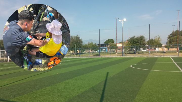 Árbitro se desvanece por golpe de calor durante partido en Cadereyta Jiménez
